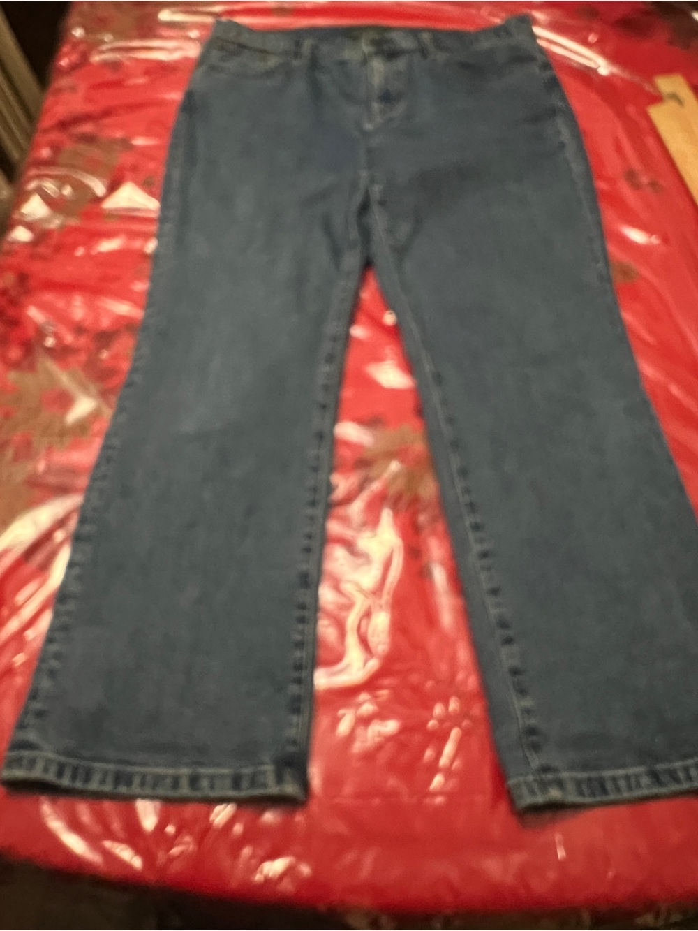 LRL Lauren Jeans Co. Jeans Womens Size 12P Blue Easy Care in Excellent Condition